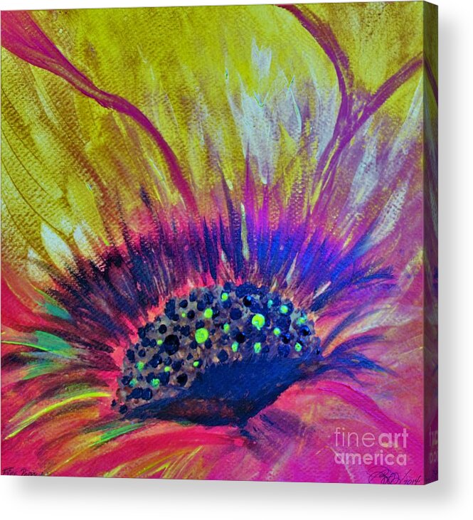 Art Acrylic Print featuring the painting Butterfly Vision by Barbara Donovan