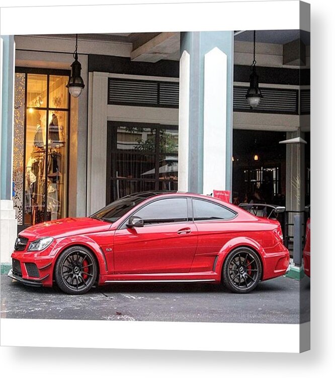 Sportscar Acrylic Print featuring the photograph C 63 Amg Black Series by Thrill Cars