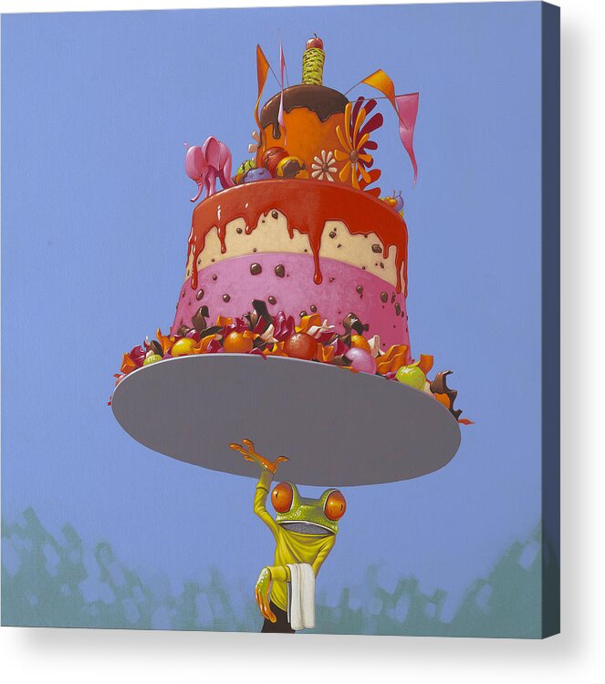 Cake Acrylic Print featuring the painting Cake by Jasper Oostland