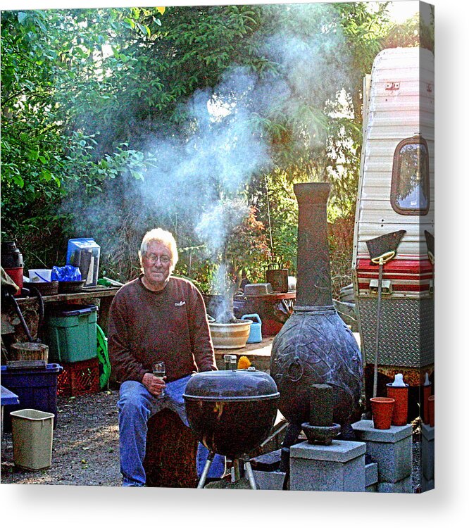 Camp Host Acrylic Print featuring the digital art Camp Host - Off Duty by Joseph Coulombe
