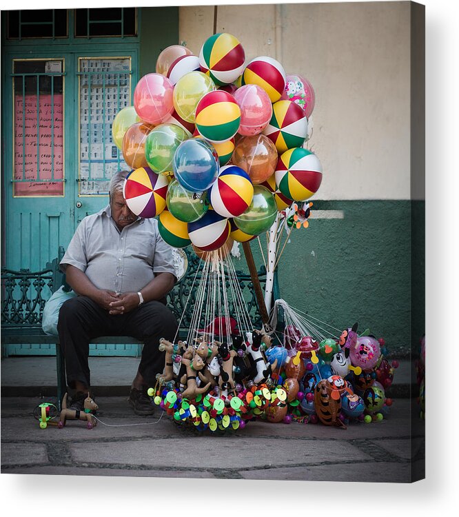 Mexico Acrylic Print featuring the photograph Can't Work Must Sleep by Bo Nielsen