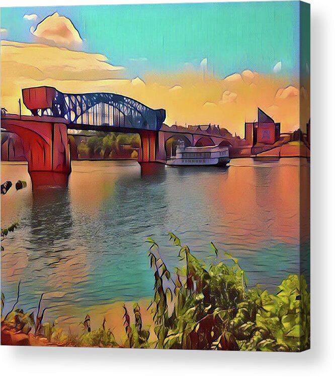 Chattanooga Acrylic Print featuring the photograph Chatta Choo Choo by Sherry Kuhlkin
