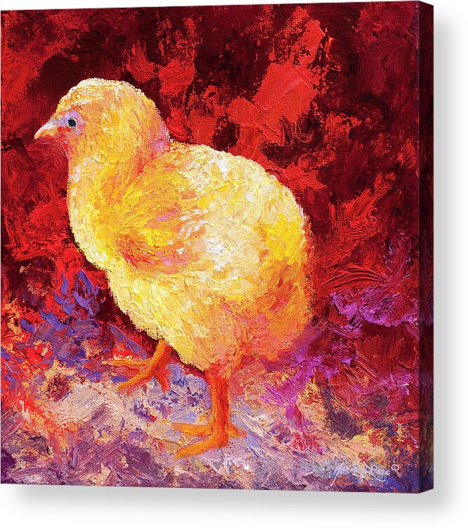 Chick Acrylic Print featuring the painting Chic Flic II by Marion Rose