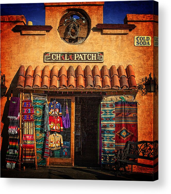 Chili Patch Acrylic Print featuring the photograph Chili Patch by Diana Powell