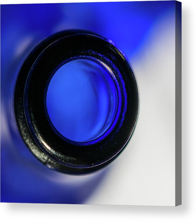 Blue Acrylic Print featuring the photograph Circle in Blue by Liz Albro