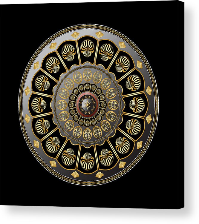 Mandala Acrylic Print featuring the digital art Circulosity No 3019 by Alan Bennington