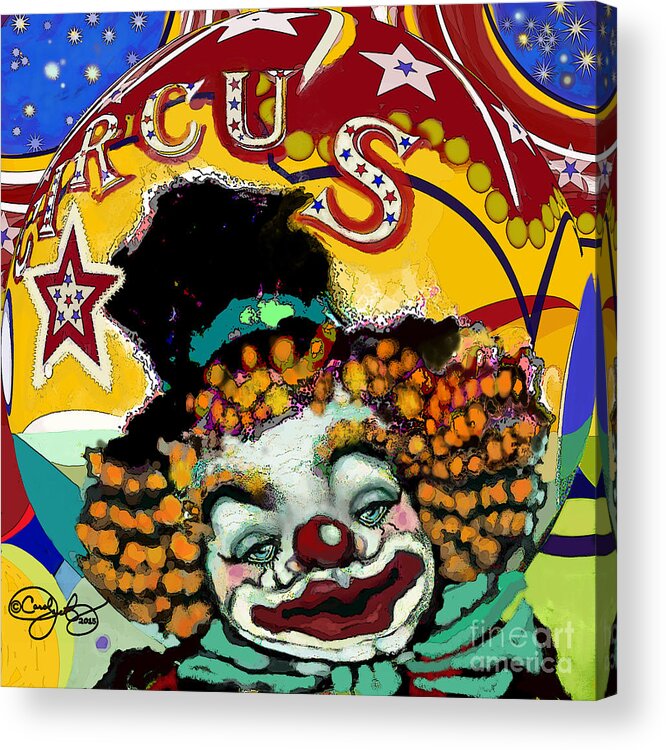 Circus Acrylic Print featuring the digital art Circus by Carol Jacobs