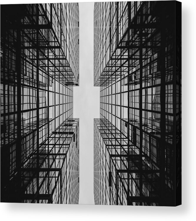 City Buildings Acrylic Print featuring the photograph City Buildings by Marianna Mills