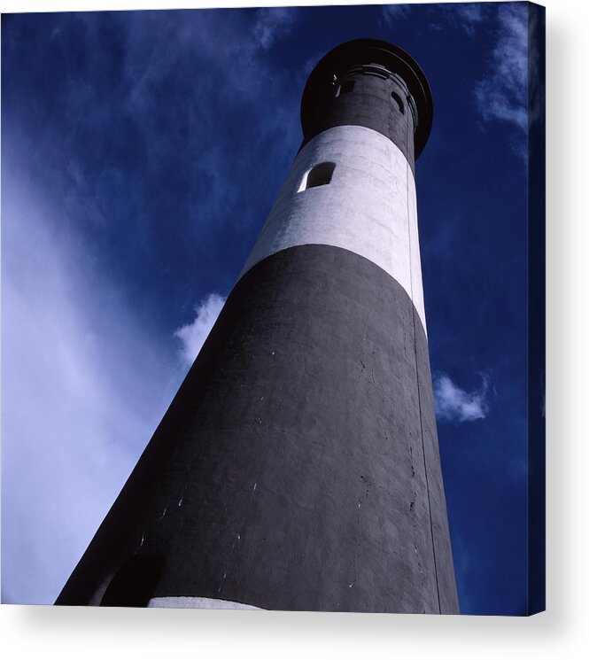 Landscape Lighthouse Fire Island Acrylic Print featuring the photograph Cnrf0701 by Henry Butz