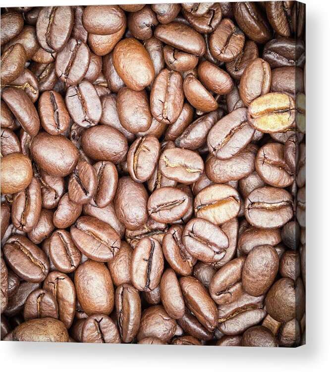 Coffee Beans Acrylic Print featuring the photograph Coffee Beans by Wim Lanclus