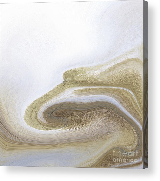 Abstract Acrylic Print featuring the painting Coffee by Mindy Sommers