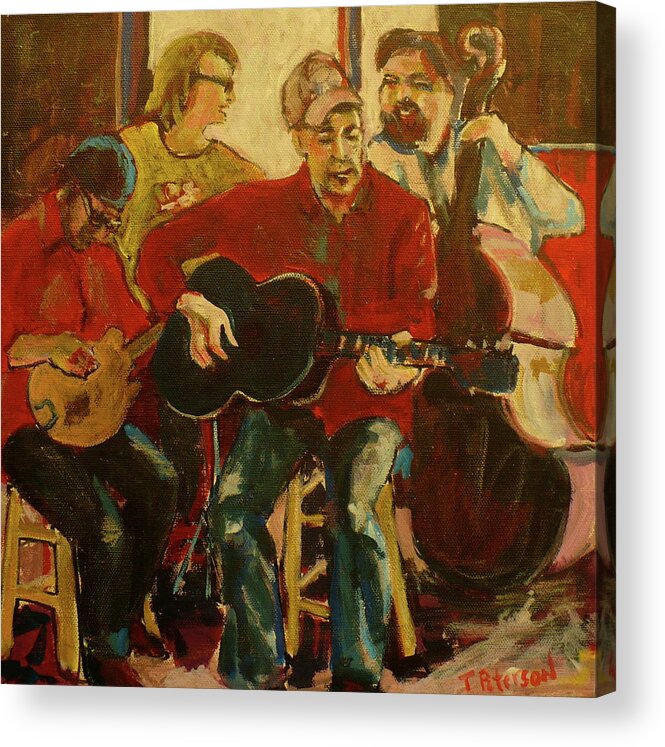 Painting Acrylic Print featuring the painting Coffeehouse Combo by Todd Peterson