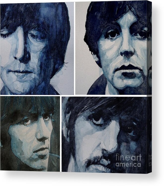 The Beatles Acrylic Print featuring the painting Come Together by Paul Lovering