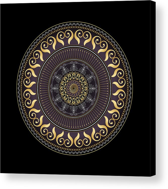 Mandala Acrylic Print featuring the digital art Complexical No 2031 by Alan Bennington