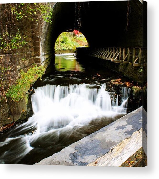 Waterfall Acrylic Print featuring the photograph Corbett Run by Justin Connor