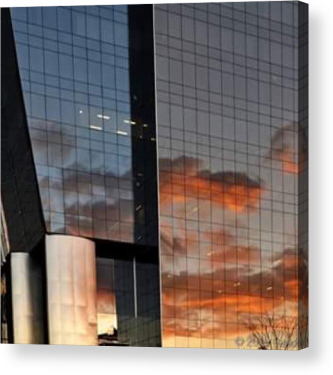 Brazil Acrylic Print featuring the photograph #corporative #architecture At Dusk by Carlos Alkmin