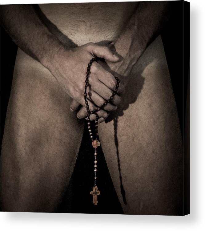 Male Acrylic Print featuring the photograph Covered by Rick Saint