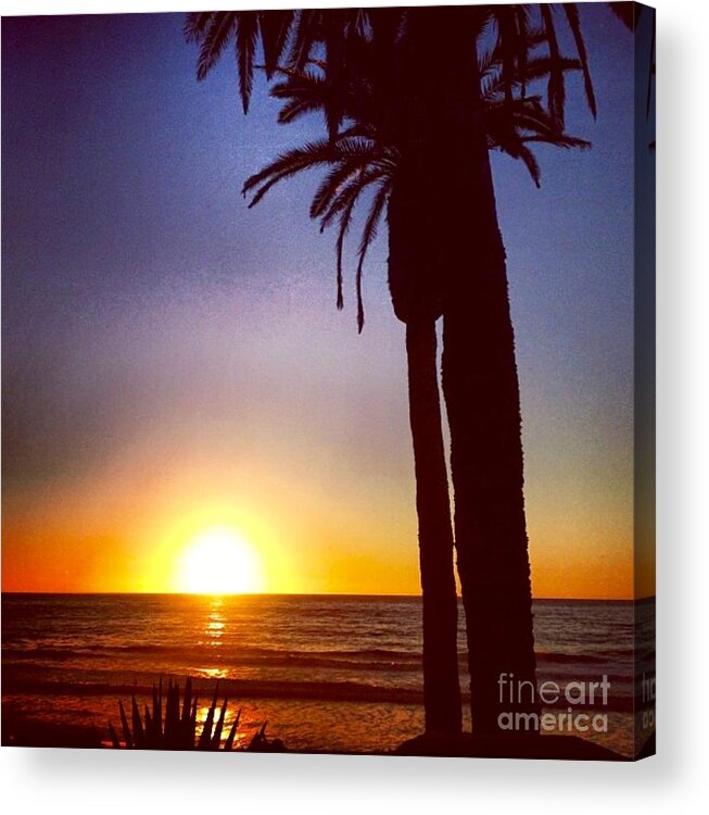 Sunset Acrylic Print featuring the photograph Del Mar Days by Denise Railey