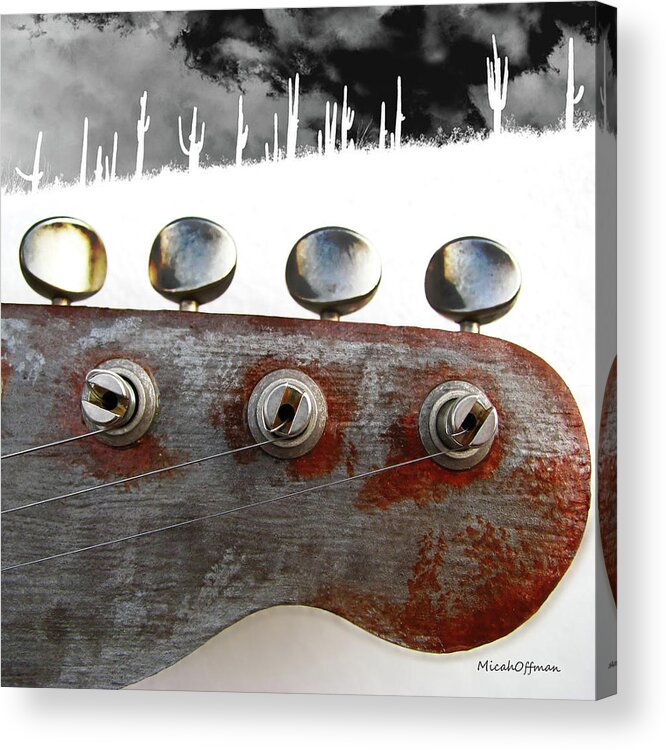 Rock And Roll Acrylic Print featuring the digital art Desert Rock by Micah Offman