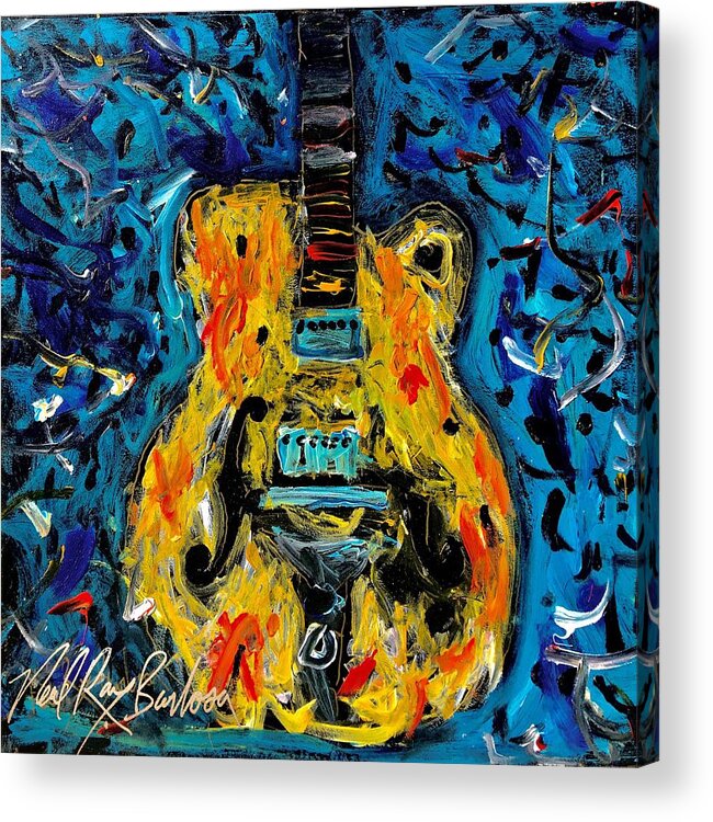 Guitars Acrylic Print featuring the painting Dirty Sweet Guitar by Neal Barbosa