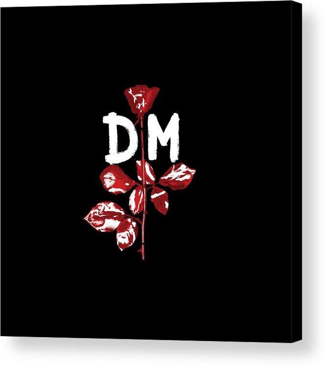Depeche Mode Acrylic Print featuring the digital art DM Violator with DM Logo by Luc Lambert