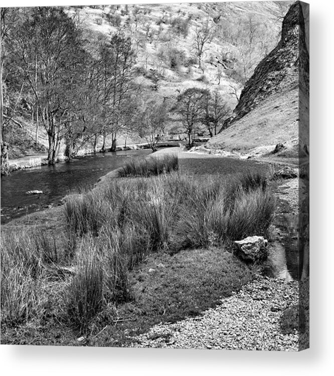 Dale Acrylic Print featuring the photograph Dovedale, Peak District UK by John Edwards