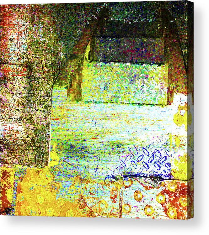 Stairs Acrylic Print featuring the mixed media Down by Tony Rubino