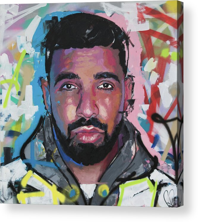 Drake Acrylic Print featuring the painting Drake by Richard Day