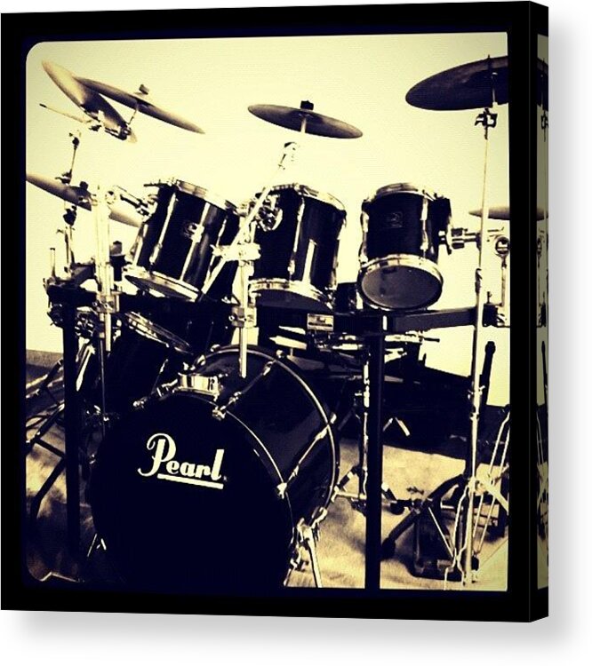 Brazil Acrylic Print featuring the photograph #drums #bateria #pearl #rock #rocknroll by Marco Santos