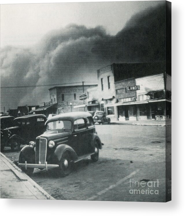 Weather Acrylic Print featuring the photograph Dust Bowl Of The 1930s, Elkhart, Kansas by Science Source