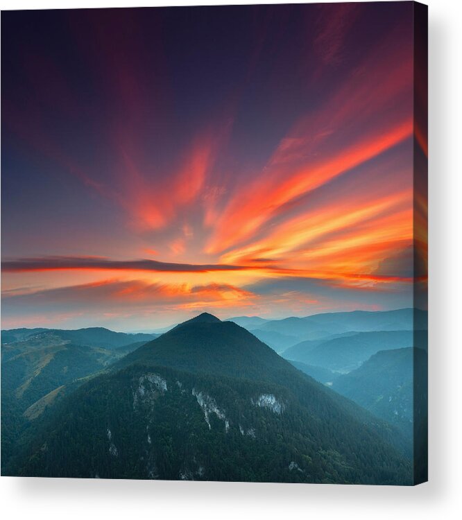 Mountain Acrylic Print featuring the photograph Eagle Eye by Evgeni Dinev