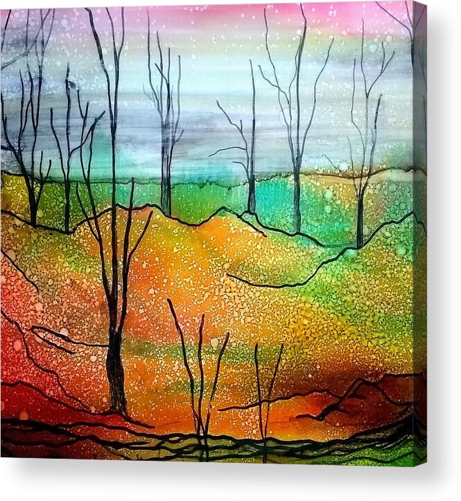 Gallery Acrylic Print featuring the painting Early Spring by Betsy Carlson Cross