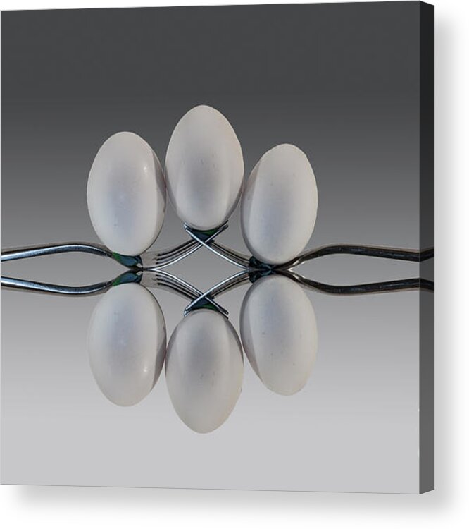 Eggs Acrylic Print featuring the photograph Egg Balance by Shirley Mangini