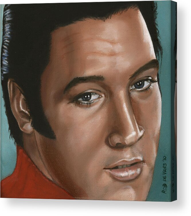Elvis Acrylic Print featuring the painting Elvis 24 1968 by Rob De Vries