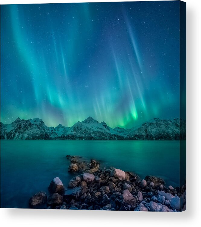 Emerald Acrylic Print featuring the photograph Emerald Sky by Tor-Ivar Naess