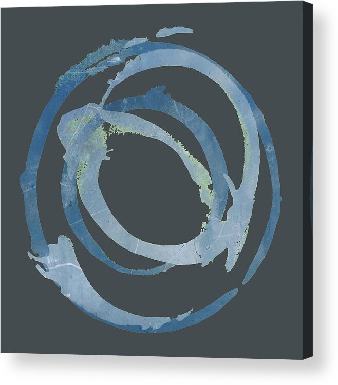 Blue Acrylic Print featuring the painting Enso T Multi by Julie Niemela