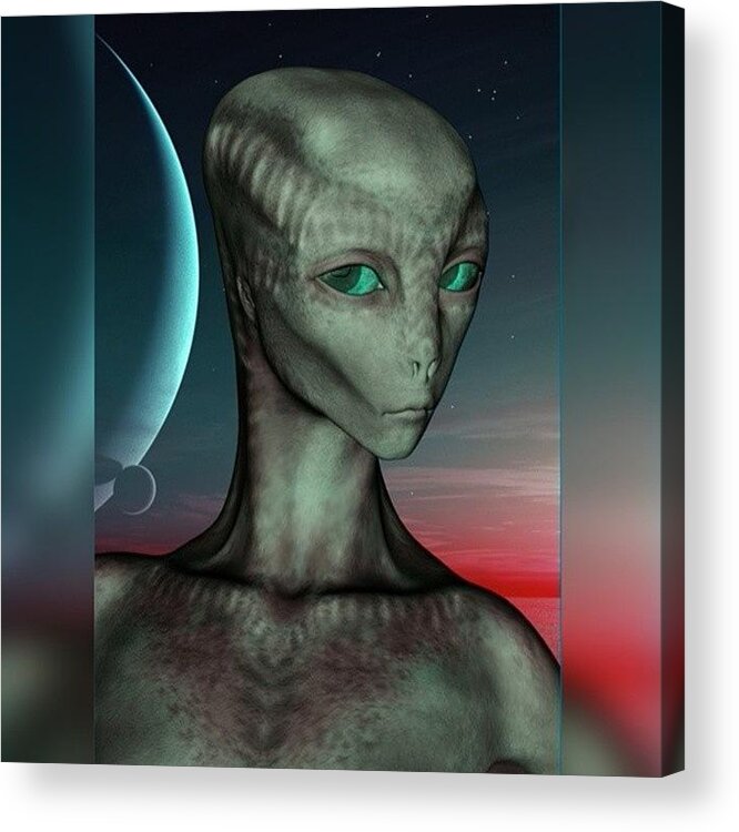 Alien Acrylic Print featuring the photograph Alien girl by Viaruss Ut-Gella