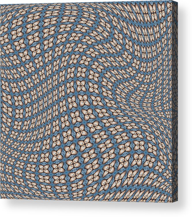  Fabric Designs Digital Art Digital Art Acrylic Print featuring the digital art Fabric Design 10 by Karen Musick