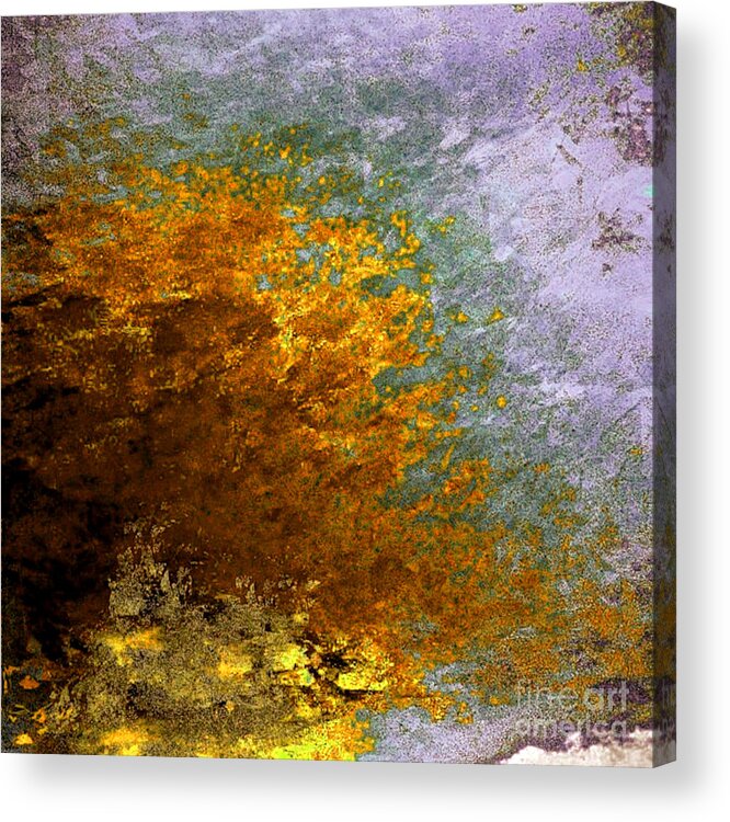 Abstract Acrylic Print featuring the digital art Fall Foliage by John Krakora