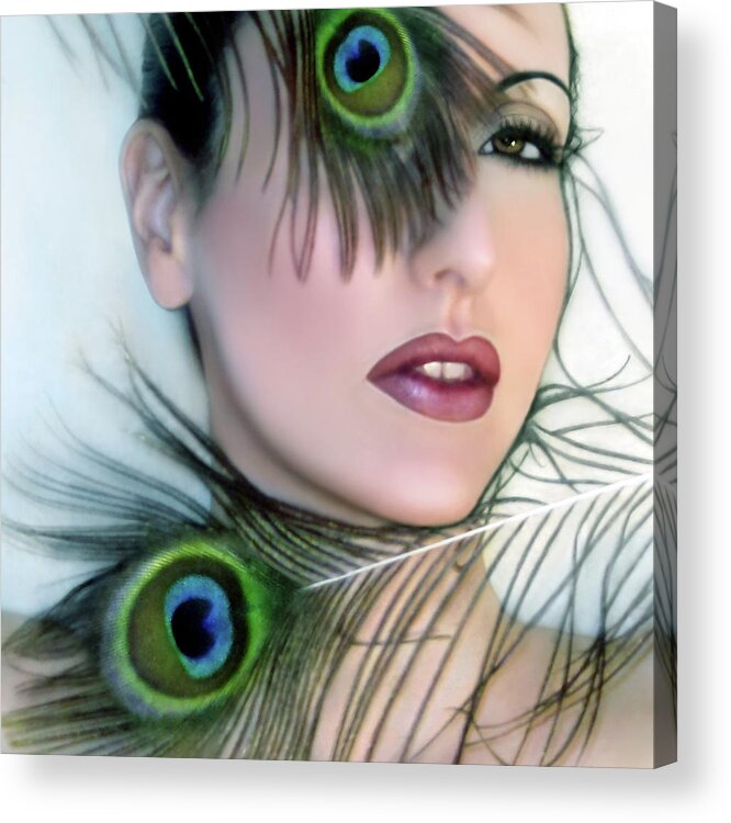 Beautiful Acrylic Print featuring the photograph Feathered Beauty by Jaeda DeWalt
