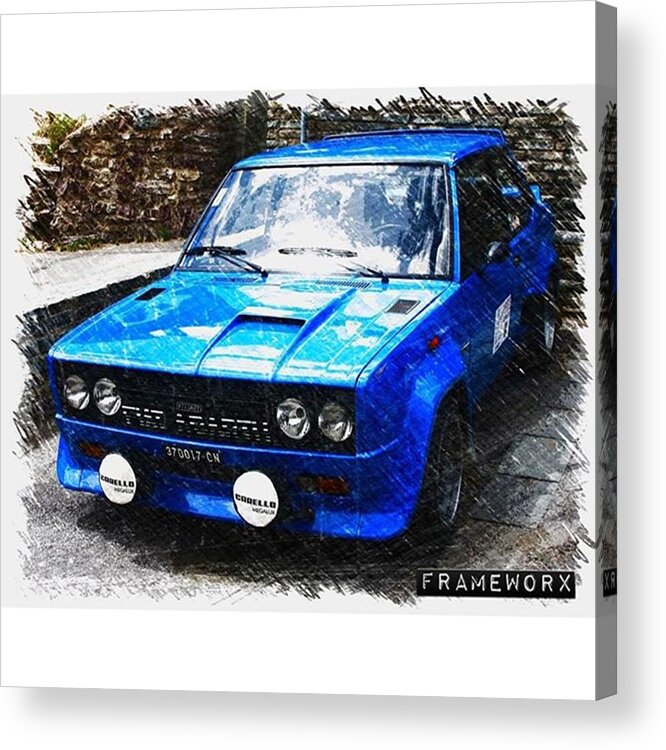 Fiat131abarth Acrylic Print featuring the photograph Fiat 131 Abarth #fiat131abarth #fiat by Ant Jones