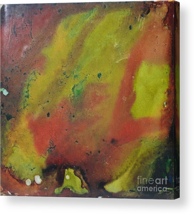 Alcohol Acrylic Print featuring the painting Fire Starter by Terri Mills