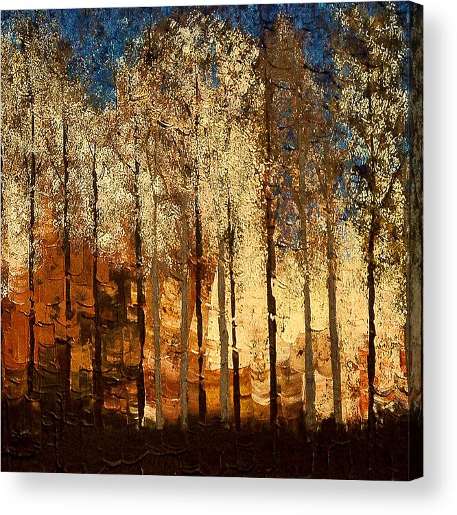 Fire Acrylic Print featuring the painting Firestorm by Linda Bailey