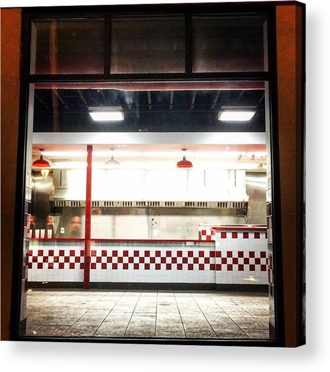 Fiveguys Acrylic Print featuring the photograph #fiveguys #nomore #noguysnocry by Jason Hillman
