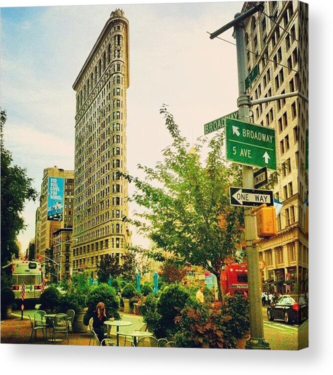 Nyc Acrylic Print featuring the photograph Flatiron by Luke Kingma