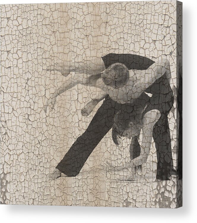 Dancer Acrylic Print featuring the digital art Forgotten Romance by Naxart Studio