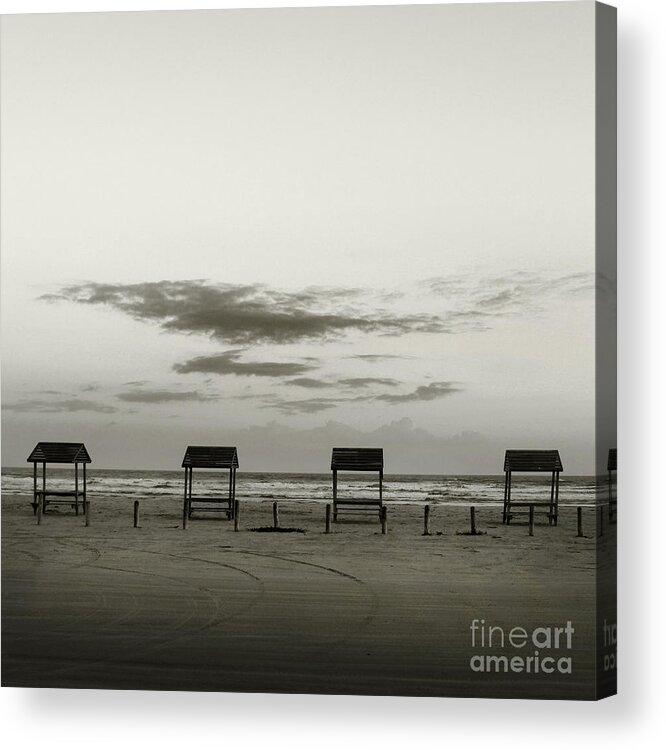 Beach Acrylic Print featuring the photograph Four On the Beach by Sebastian Mathews Szewczyk