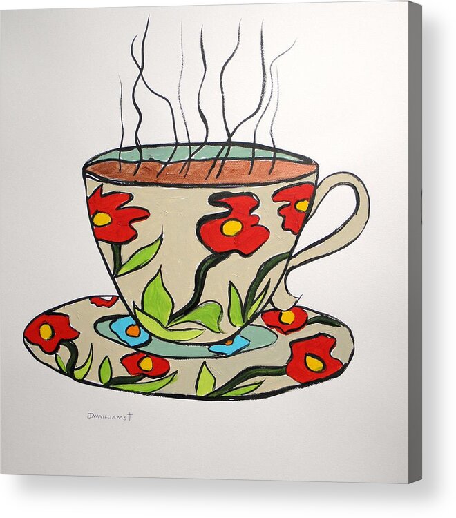 Fresh Acrylic Print featuring the painting Fresh Cup by John Williams