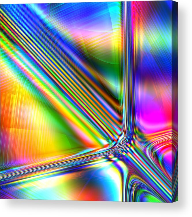 Spectrum Acrylic Print featuring the digital art Freshly Squeezed by Andreas Thust
