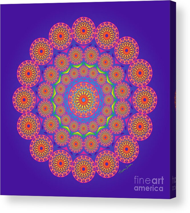 Artsytoo Acrylic Print featuring the digital art From the Center by Heather Schaefer